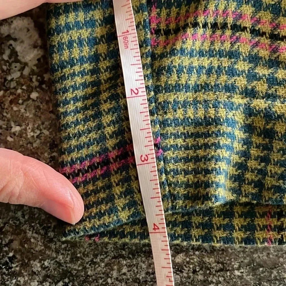 EUC Anthropologie Femme Plaid High Waist Librarian Academia Shorts Womens Size 4 - Picture 8 of 11